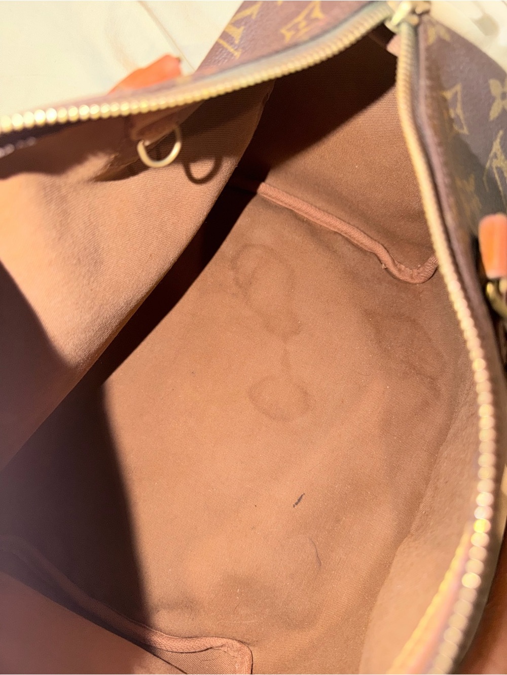 Hand Painted Louis Vuitton Speedy 30 with Celestial Floral Butterfly Moth Motif - Picture 12 of 12